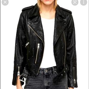 EUC ALLSAINTS Balfern studded leather jacket.